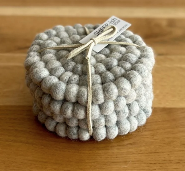 Felt Ball Coasters - set of 4 - Image 3