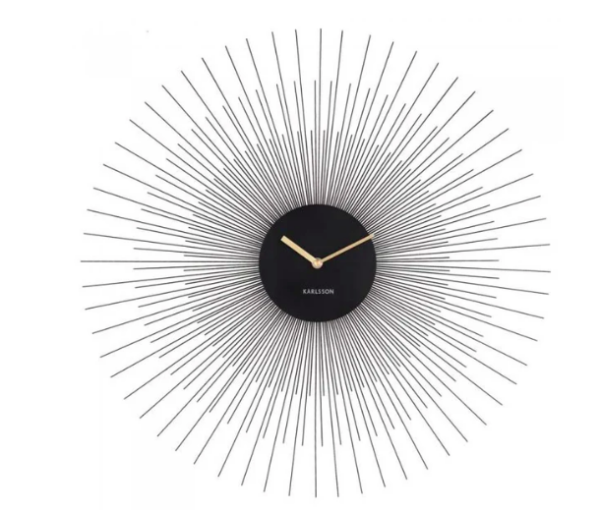 Karlsson Peony Wall Clock – Large Black