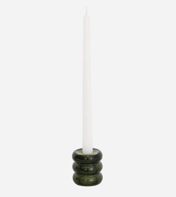 Verde Glass Candle Holder - Image 3