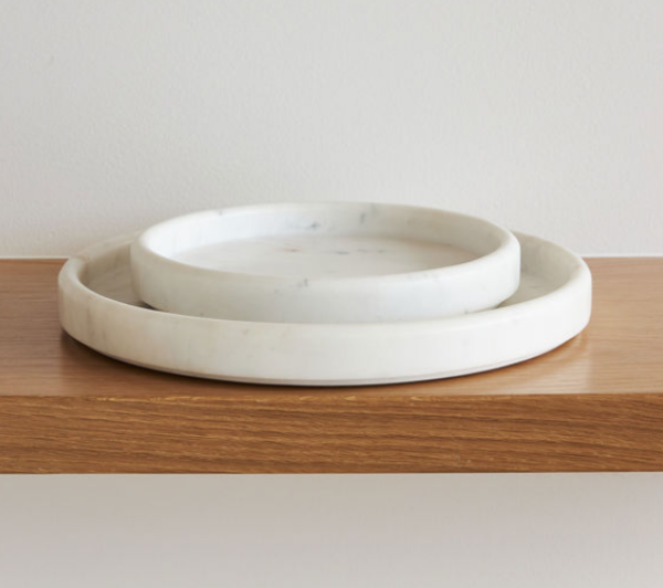 Marble Round Tray White  S 20 x 3 cm - Image 3