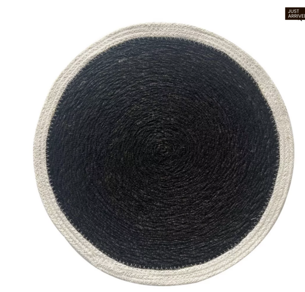 Jute Placemats - Round with Contrasting Border - Image 6