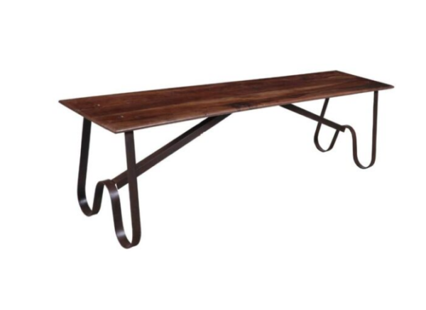 Iron and Wooden Bench – Large