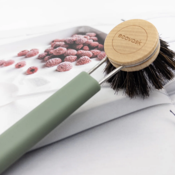 Ecovask Dish Brush - Sage Horse Hair - Image 2