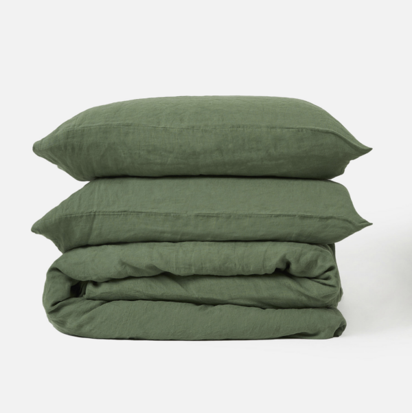 Spearmint Linen Duvet Cover