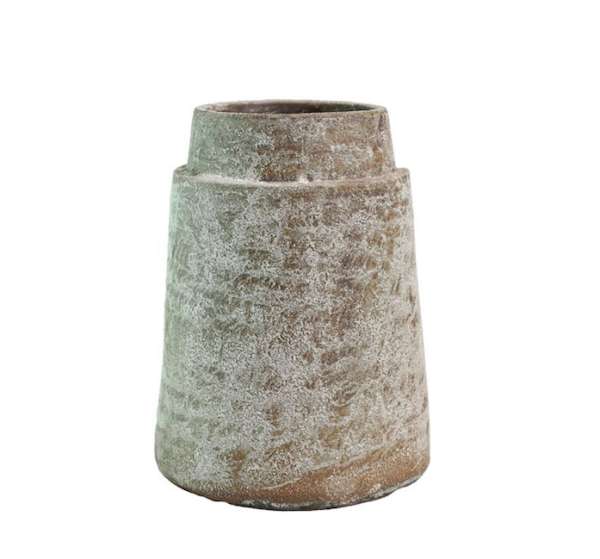 Earthenware Tapered Vessel - Aged Natural