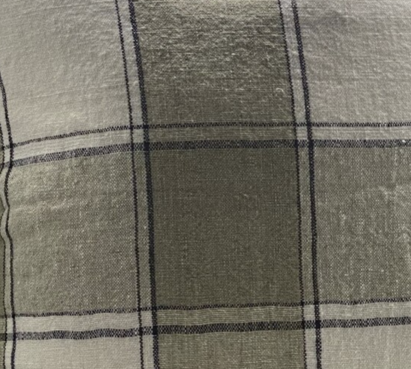 LINEN CUSHION COVER - SAGE 55 x 55cm - Image 2
