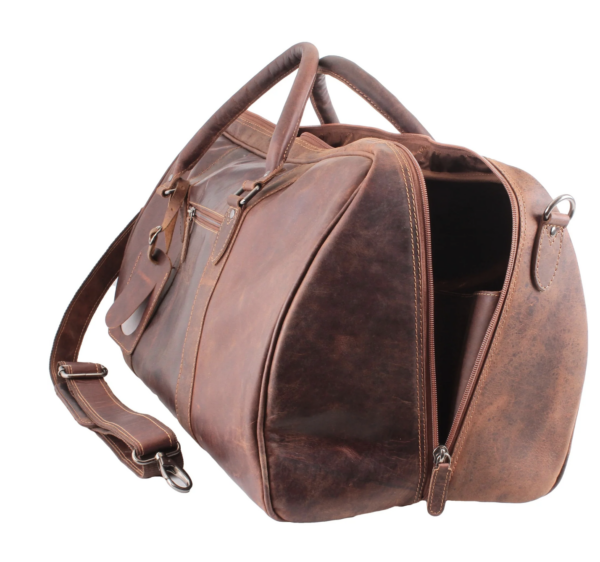 Leather Overnight Bag - Wilson - Sandal - Image 3