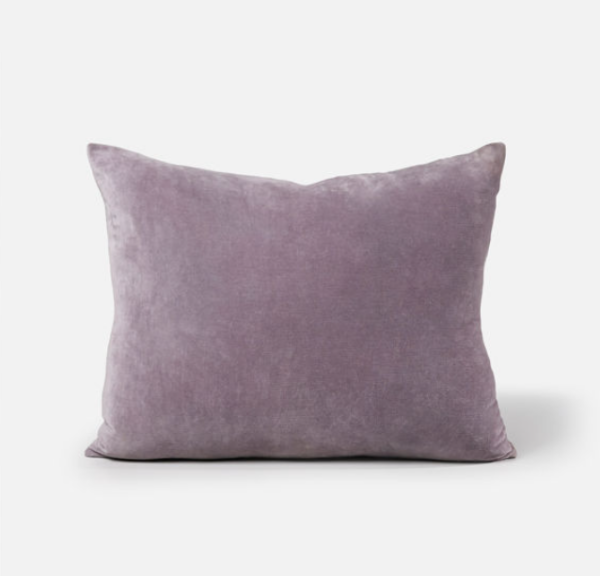 Velvet Cushion - Pansy 55x45cm