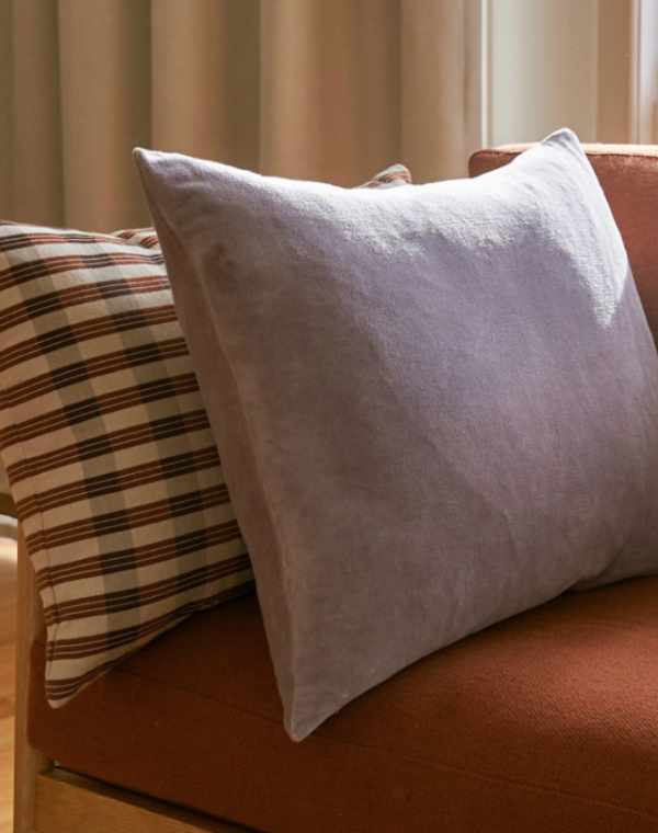Velvet Cushion - Pansy 55x45cm - Image 2