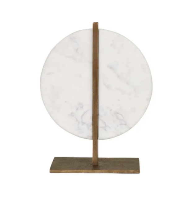 Harira Large Disc Sculpture  White