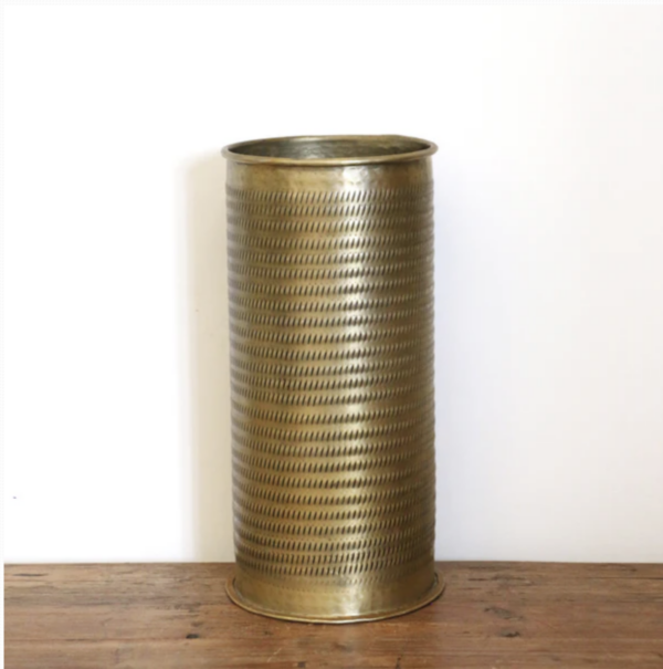 Ravello Umbrella Stand in Antique Brass Finish