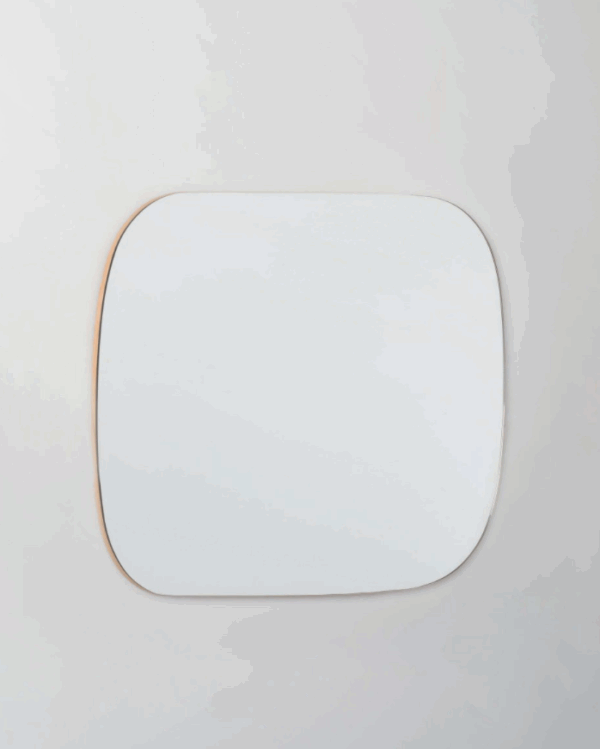 Oval Wall Mirror Natural Oak - XL
