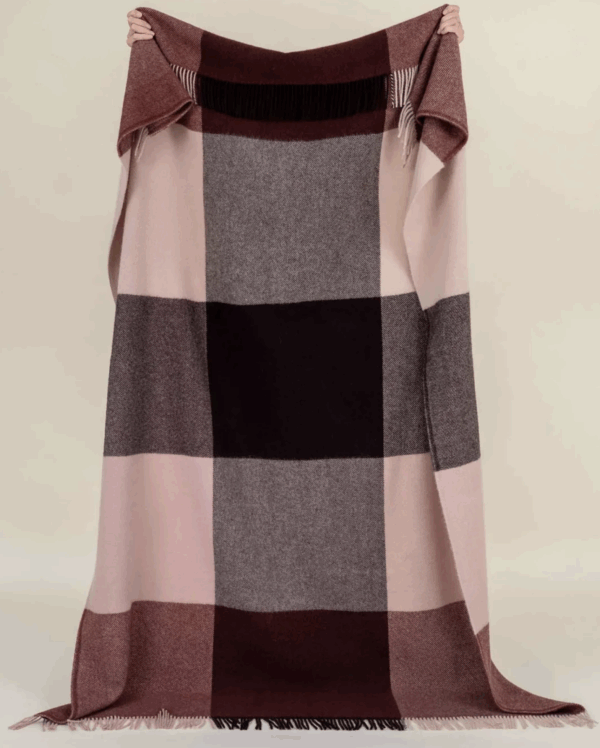 Brookside Throw - Beetroot 140cm x 240cm - Image 2