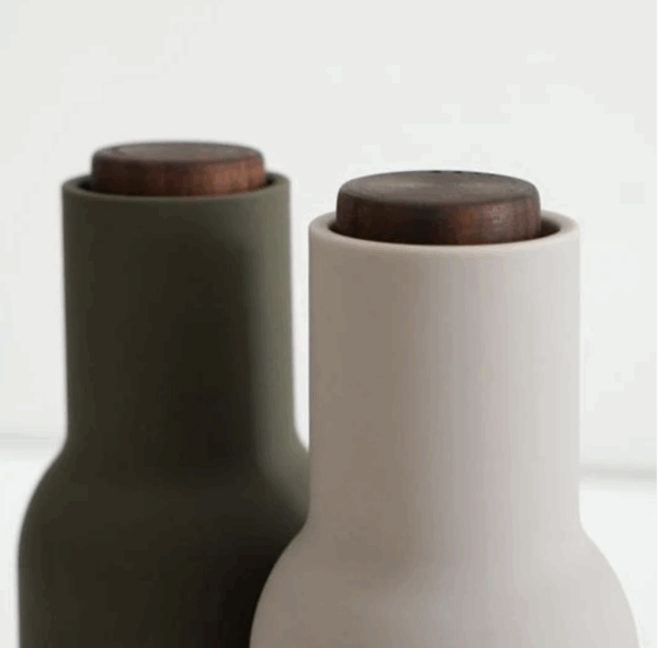 Audo Bottle Grinder Hunting Green/Beige Walnut - Image 2