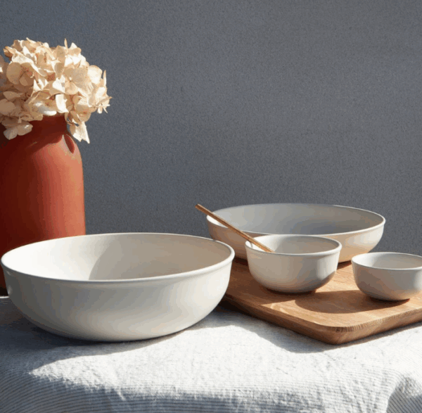 Halo Serving Bowl - High Large Oat - Image 2