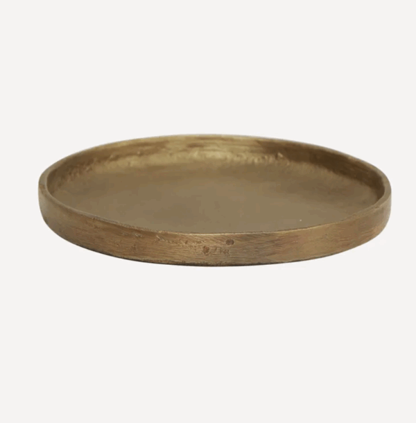 Hand Forged Brass Plate Medium