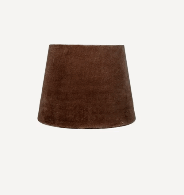 Twist Table Lamp Short with Cinnamon Velvet Shade - Image 2