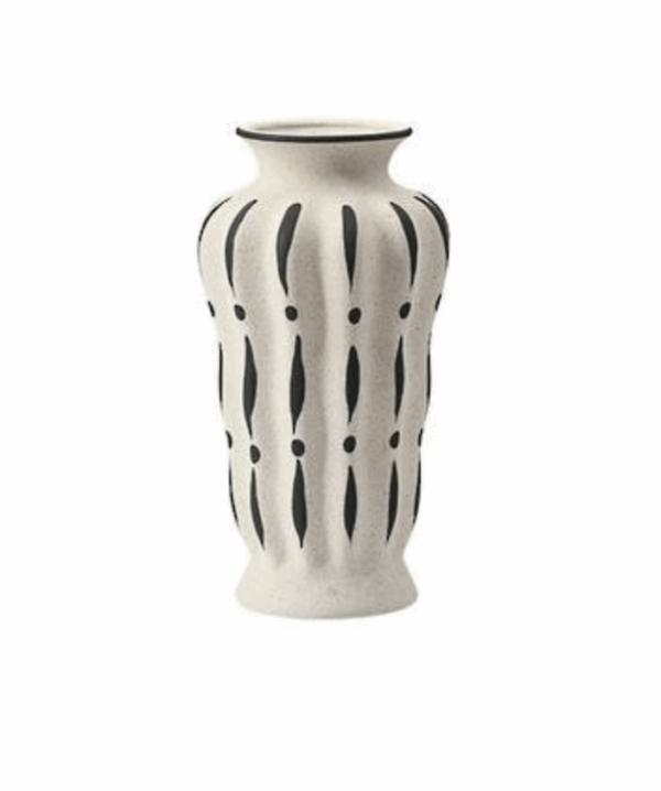 Zara Vase Small Black Stripe