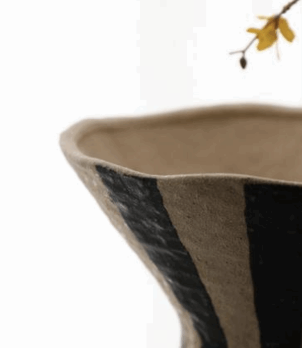 Adorno Compote w/Black Stripe Small - Image 2