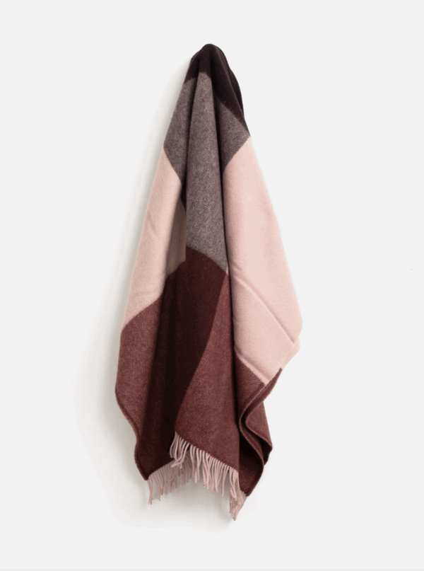 Brookside Throw - Beetroot 140cm x 240cm - Image 2