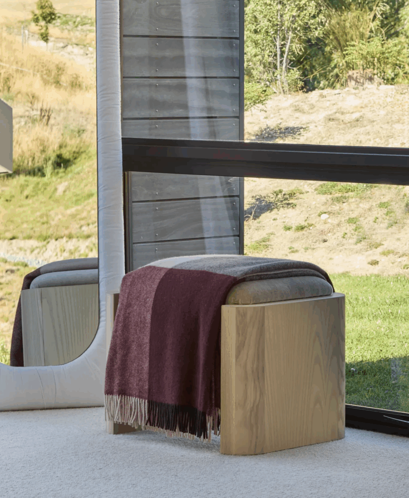 Brookside Wool Throw Blanket - Beetroot main image 1