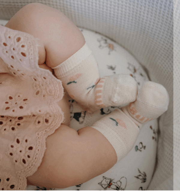 Merino Wool Crew Socks | BABY | Rosa - Image 2