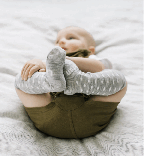 Merino Wool Knee High Socks | BABY | Snowflake - Image 2