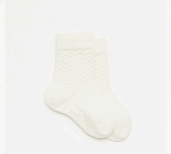 Merino Wool Crew Socks | BABY | Pearl