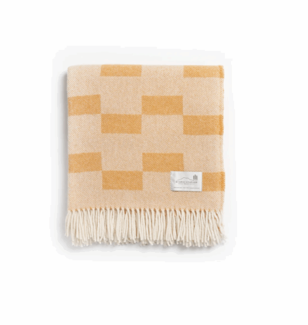 Ruanui Station Gowdys Gold Wool Throw