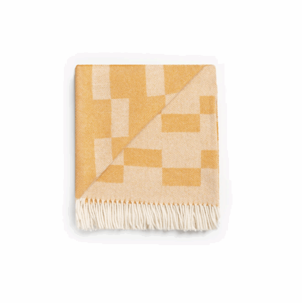 Ruanui Station Gowdys Gold Wool Throw - Image 2