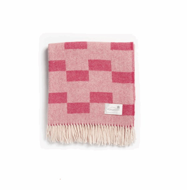 Ruanui Station Rakatunga Raspberry Wool Throw