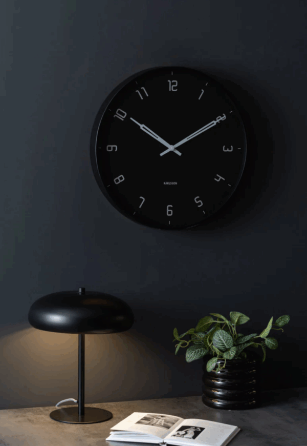 Stark Wall Clock - Black - Image 2