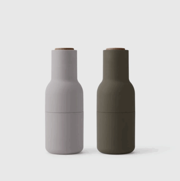 Audo Bottle Grinder Hunting Green/Beige Walnut