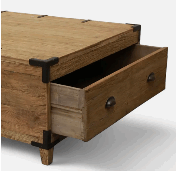 Baldwin Reclaimed Oak Trunk Coffee Table - Image 3