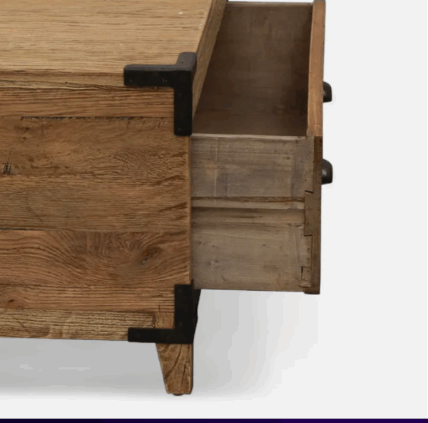 Baldwin Reclaimed Oak Trunk Coffee Table - Image 6
