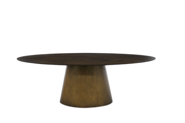 MALIBU DINING TABLE OVAL WITH CONE BASE - Image 2