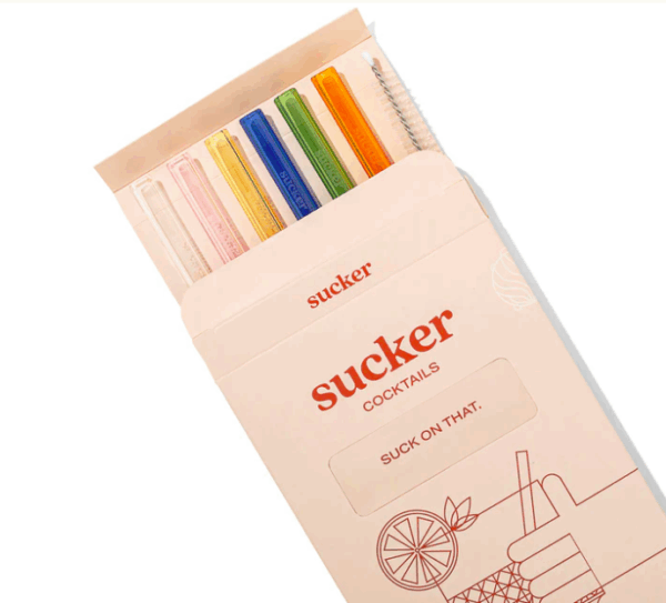 Glass Cocktail Straws Colours - Image 3