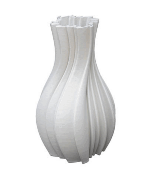 Louella White 3D Vase Large