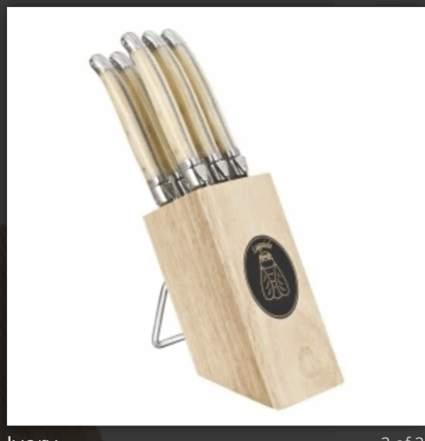 French Knife Block White