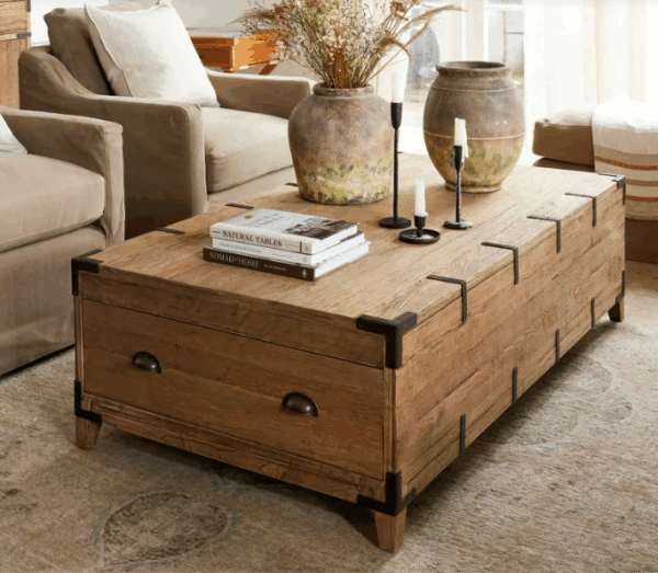 Baldwin Reclaimed Oak Trunk Coffee Table