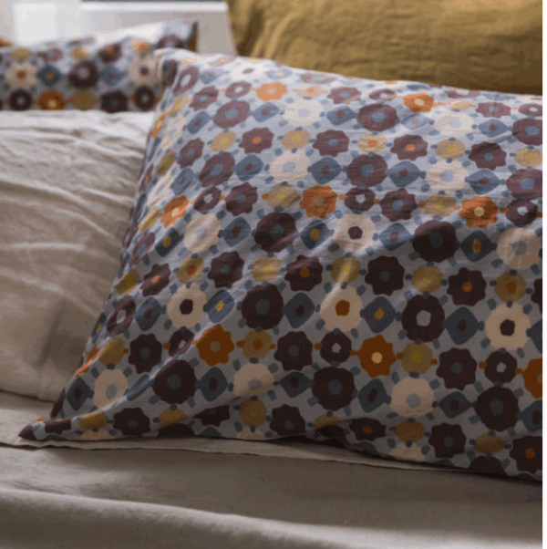 Lisbon Pillowcases Pair Cloud/Multi - Image 3