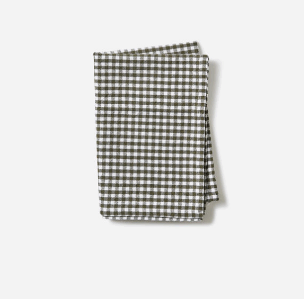 Gingham Washed Cotton Tea Towel - Image 2