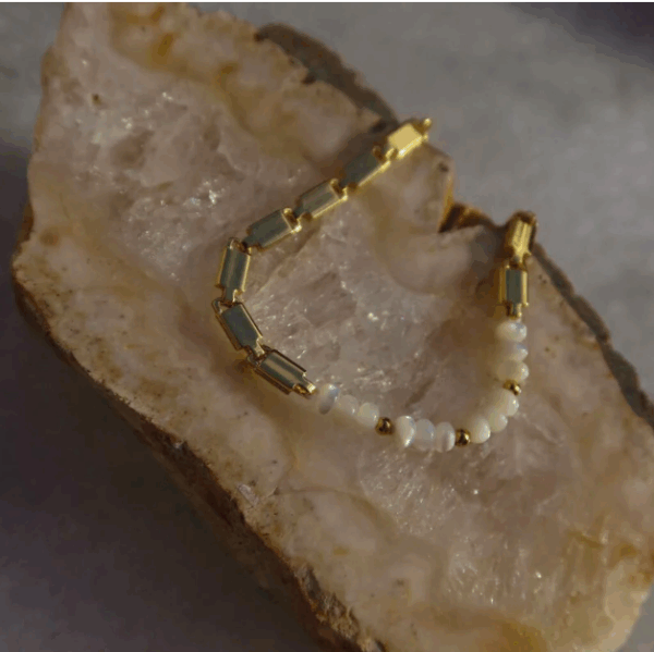 Bracelet | Pearl + Chain - Image 2