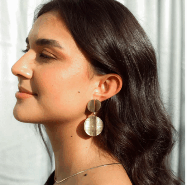 Earrings | Textured Disc - Image 3