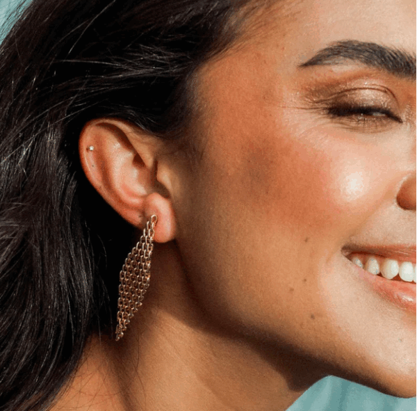 Earrings | Mesh Diamond - Image 4