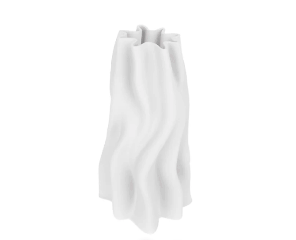 Anouk White 3D Printed Ceramic Vase