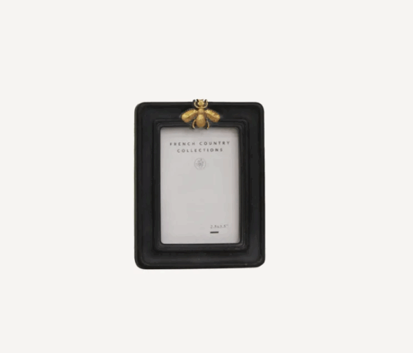 Bee Black Photo Frame 2.5x3.5"