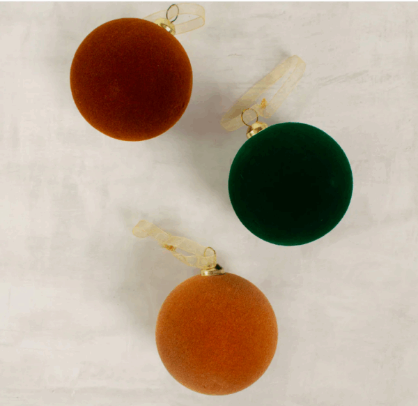 Flocked Bauble