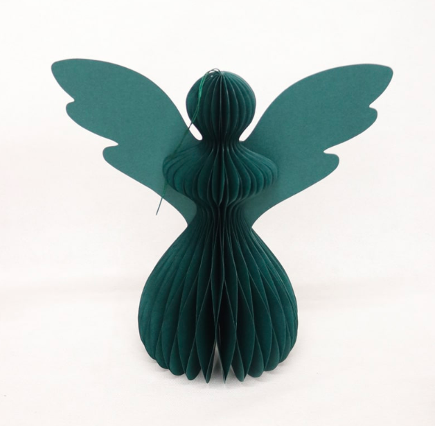 Le Papier Xmas Angel 25cm Green Christmas