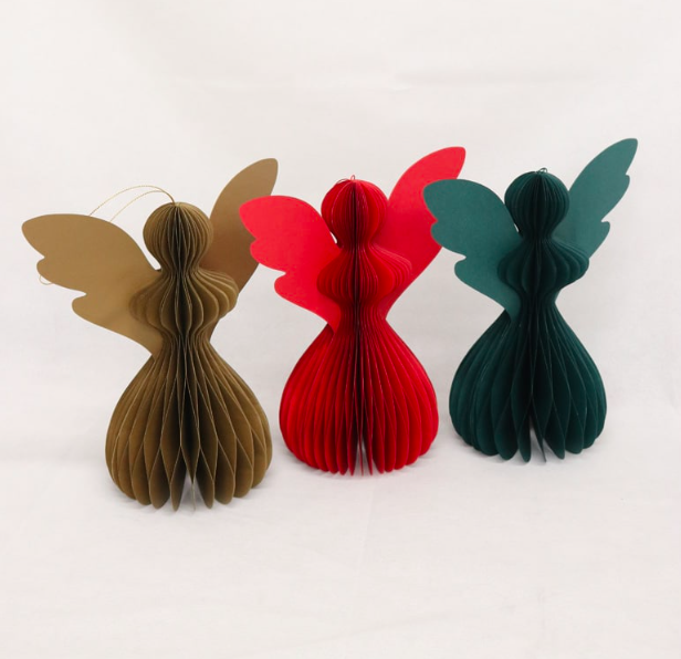 Le Papier Xmas Angel 25cm Green Christmas - Image 2